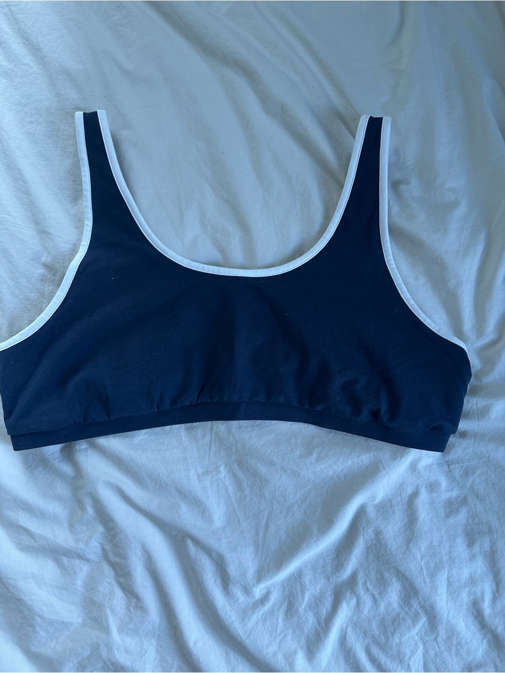 Old Navy Navy Bralette with White Trim